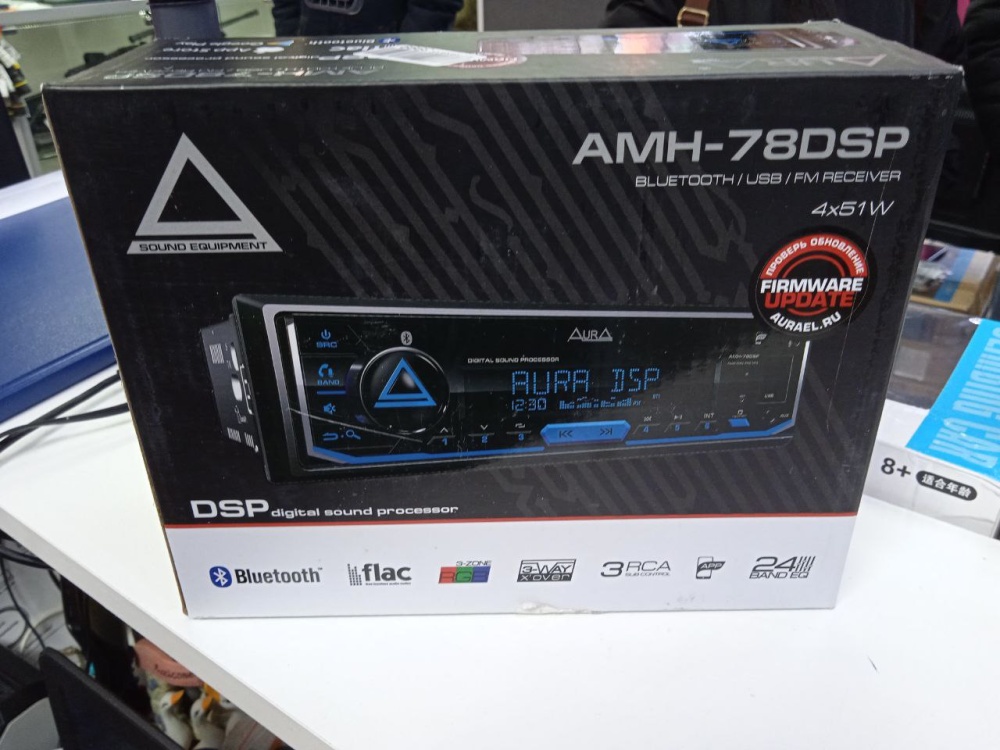 Магнитола 1din Aura amh-78ds