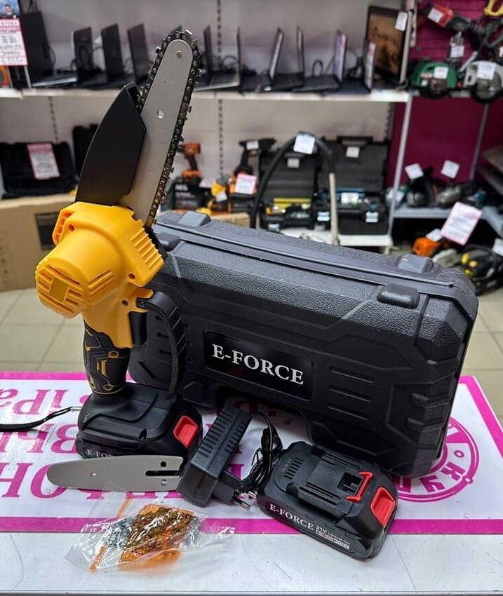 Цепная электропила мини E-Force 21В