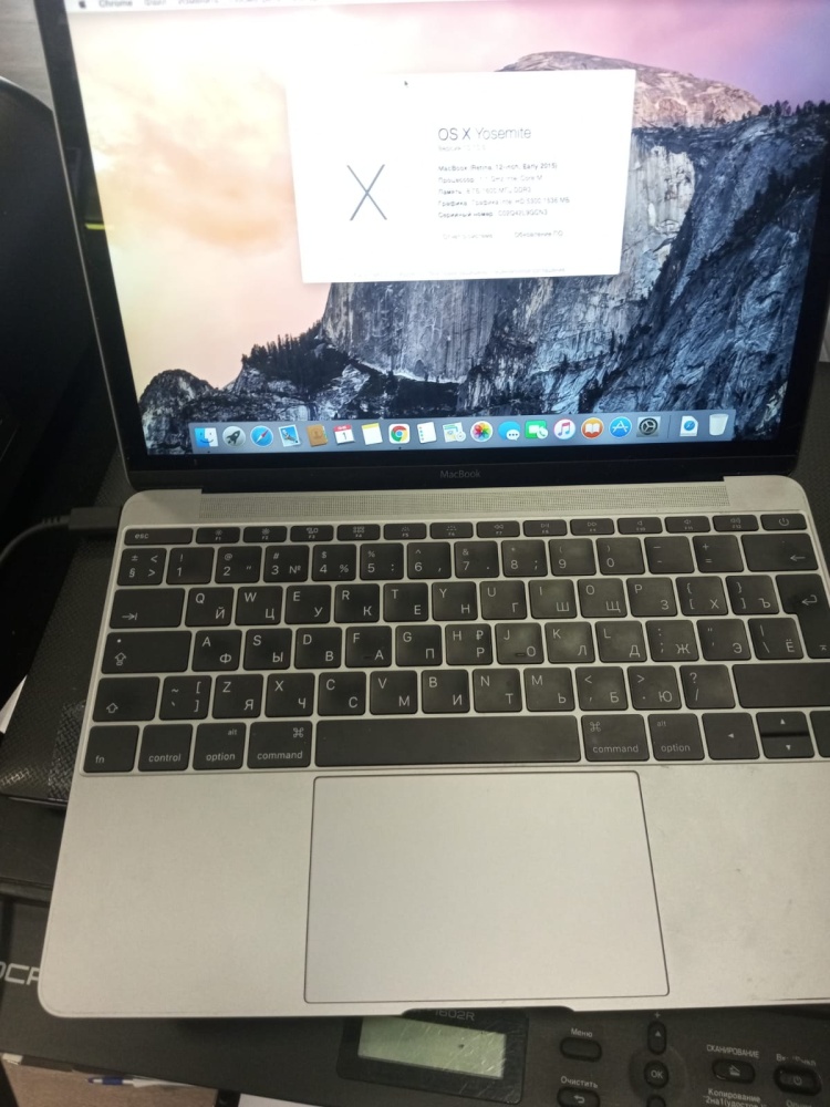 Ноутбук Macbook (retina 12inch intel core M 1.1ghz)