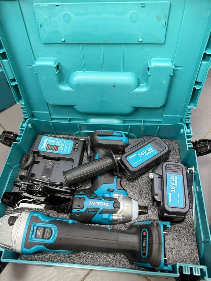 Набор инструментов 2 в 1 Makita (Ушм, гайковерт)