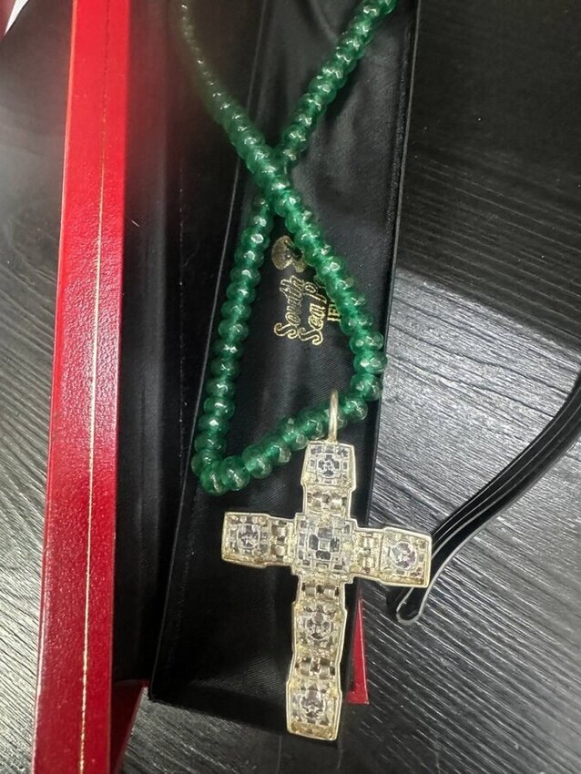 Бусы Зеленый Агат