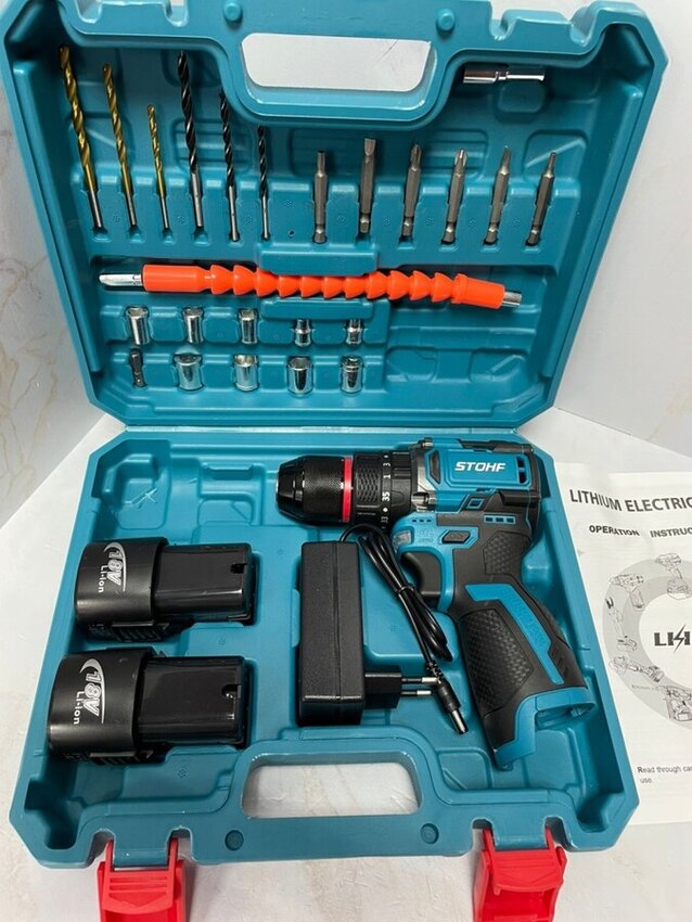 Шуруповерт Stohf 18V (бесщеточный) с набором