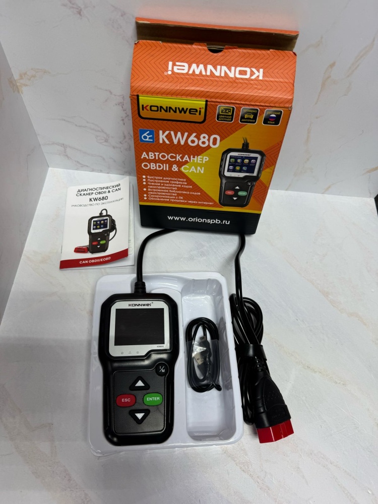 Автосканер проводной KONNWEI KW 680